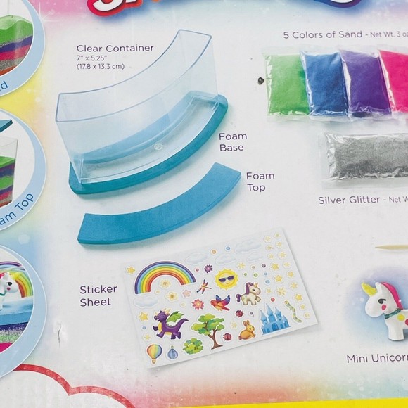 Creativity for Kids Rainbow Sandland Unicorn Make Your Own DIY Sand Art Kids New - Picture 6 of 9